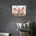 thumbnail image 3 of Farmhouse Bathroom Decor Wall Art Rustic Poppy Bathroom Pictures Canvas Print Country Bathroom Relax Butterfly Painting Framed Artwork Decor for Bathroom Bedroom 12"x16", 3 of 6