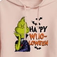 thumbnail image 3 of The Grinch - Grinch Happy Wholoween - Juniors Cropped Pullover Hoodie, 3 of 5