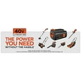 thumbnail image 2 of Black & Decker Tondeuse Sans Fil 40V avec 2 piles, 2 of 7