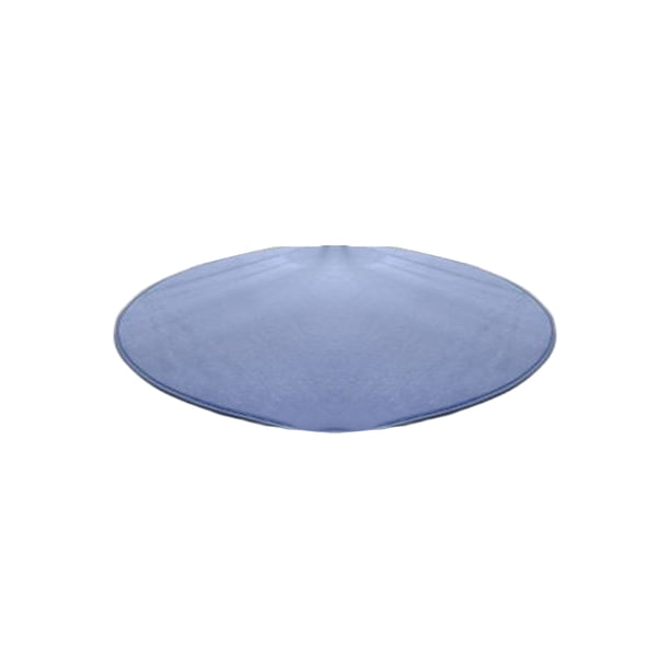 Cateissary Alfombra redonda de felpa de 60cm, grande, antideslizante, gruesa, de forro polar Coral, para dormitorio, salón, baño, estilo Simple, alfombra Decoración del hogar Azul real Cateissary HA072092-02
