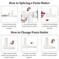 thumbnail image 4 of Prensa de Pastas Gourmet Cateissary 6 en 1 blanca acero, 4 of 6