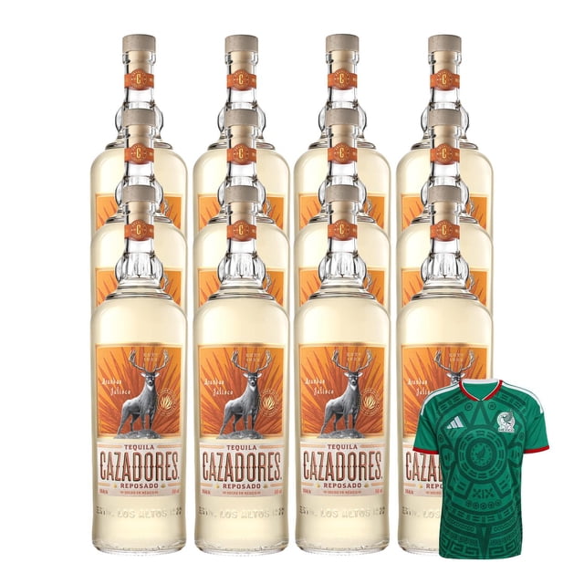 12 Tequila Cazadores Reposado 950 ml + Jersey Verde