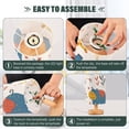 thumbnail image 4 of Funny Hippos on Grassland Table Lamp with USB Port LED Warm Light Lamp Night Light Home Decor, 4 of 7