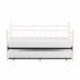 thumbnail image 2 of Hillsdale Furniture Providence Metal Twin Daybed with Roll Out Trundle, Soft White, 2 of 13