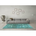 thumbnail image 3 of Ahgly Company Indoor Rectangle Persian Light Blue Traditional Area Rugs, 8' x 12', 3 of 4
