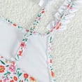 thumbnail image 5 of Kids Girl's Floral Print 2 Piece Swimsuit Swimwear Bathing Suit Cute Bikini Set, 5 of 7