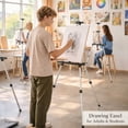 thumbnail image 6 of MXG Portable Display Painting Easel Stand,17-61 Inch Height Adjustable Aluminum Art Easel with Bag for Tabletop & Floor Drawing or Displaying,Silvery, 6 of 9