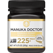 Manuka Doctor Raw Manuka Honey, MGO 225+, 8.75 oz (250 g), Certified 100% Pure New Zealand Honey