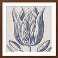 thumbnail image 2 of Art.com Indigo Floral on Linen VI Art Print by Vision Studio, Brown Frame Wall Art, 21" x 21", 2 of 5
