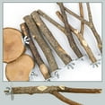 thumbnail image 5 of 8 Pcs Natural Wood Bird Perches, Bird Cage Accessories, Bird Toys for Parakeets, Cockatiel, Conure, Budgie, 5 of 8