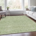 thumbnail image 6 of HomeRoots 676031 9 x 12 ft. Artichoke Green & Ivory Geometric Transitional Washable Machine Made Rectangle Area Rug with UV Protection, 6 of 9