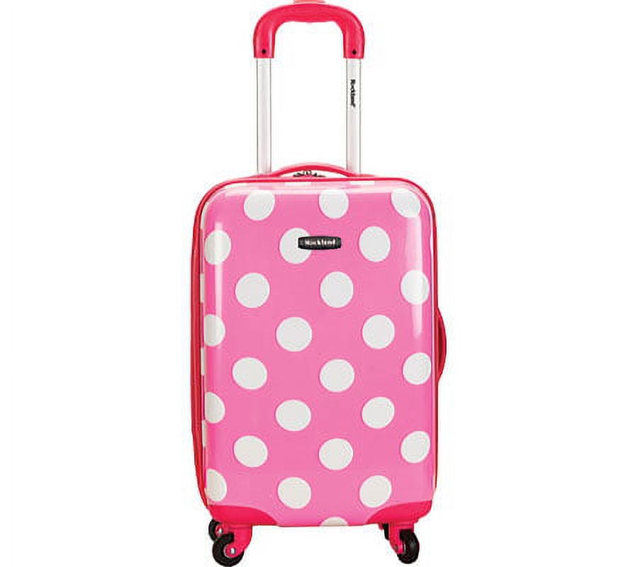 Rockland 20” Unisex Hardside Carry On Luggage, Black