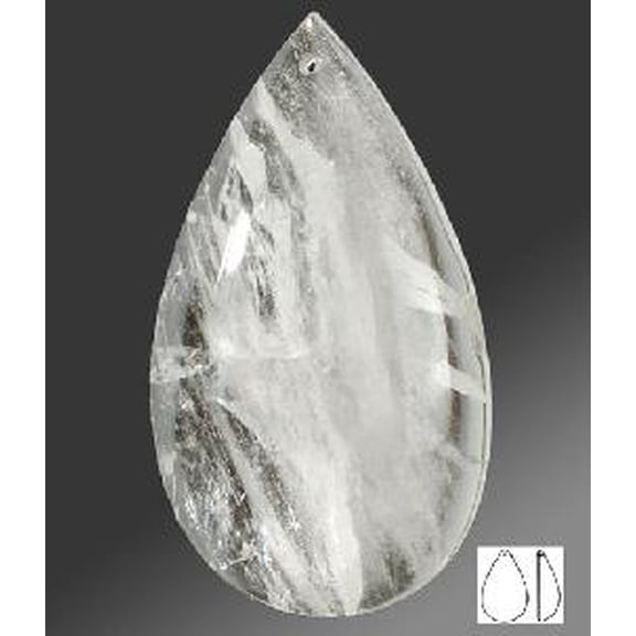 B&P Lamp BrilliantCut 3/4 Inch (20MM) Faceted Jewel Rock Crystal