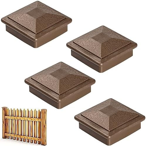 Post Caps, Wood Fence Post Bracket 4X4 (actual 3.5" x 3.5") Plastic Waterproof Post Topper Cover for Wooden Poles of Decks or Corridors$$Tools & Hardware Other