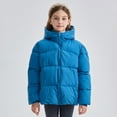 thumbnail image 2 of NOLDARES Boys' Heavyweight Puffer Jacket Fleece-Lined Brushed Microfiber Winter Coat Thick Coats for Kids(Blue,4-5 Years), 2 of 9