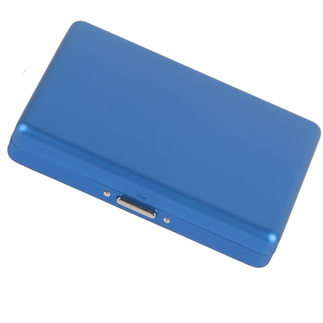 Metal Case, Ideal Gift Case Protection Fashionable Design High Durability Aluminium Alloy Wide Application for Travel for Home Blue