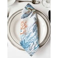 thumbnail image 2 of Ocean Turtle Cloth Napkins Washable Set of 8, Blue Coastal Coral Starfish Seagrass Reusable Dinner Table Napkins Cloth Bulk for Weddings Kitchen Restaurants Hotel Events Parties 20 x 20 Inch, 2 of 9