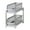 Gray, variant on Plastic Pull Out Shelves, Under Sink Storage Shelves with Baskets, White/Gray Small Double Shelves for Cabinet Organization, Easy Assembly No Tools Required, Durable Mesh Storage Baskets