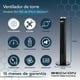 thumbnail image 5 of Ventilador De Torre Premium Corte Diamante Con Ionizador + Control Remoto Oscilación Temporizador Display Led 97cm De Alto Negro Beckon, 5 of 8