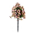 thumbnail image 2 of Doghiosgha 1 Pc 17.7 Inch Artificial Pansy Flower Stake Faux Outdoor Plants Pick for Garden Patio Yard Pathway Decor, Pink, 2 of 7