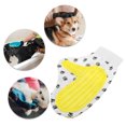 thumbnail image 4 of Guante de aseo para mascotas portátil de doble cara Unique Bargains 1 Pc para baño amarillo de PU y caucho, 4 of 4