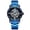 Blue, variant on Men's Mechanical Watch Transparent Skeleton Wind Up Classical Male Watches