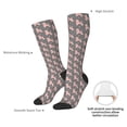 thumbnail image 5 of Picia Women Crew Soft Moisture-wicking Socks Poodle Dog Pattern Design Cotton Socks, One Size fit All, 5 of 9