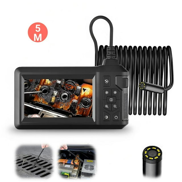 Endoscope Camera with Light,1080P HD Borescope Tools,Endoscope with Semi-Rigid Snake Camera,IP67 Waterproof Inspection Borescope for iOS and Android