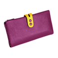 thumbnail image 3 of Cartera De Mujer, De Mujer, Moderna, Larga, Para Ir Al Trabajo, Citas, Viajes, Color Morado Púrpura, 3 of 10