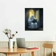 thumbnail image 2 of ONETECH Vintage Cute Ghost On Toliet Reading Books Canvas Wall, Art Funny Gothic Aesthetic, Horror Halloween Pictures, Spooky Dark Academia Wall Decor For Washroom Bathroom, 2 of 4