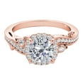 thumbnail image 3 of IGI Certified 1 Ct. Diamond Engagement ring In 14K Solid Rose Gold, 3 of 4