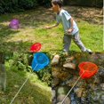 thumbnail image 4 of BESTSKY 3 Pack Colored Telescopic Butterfly Nets for Catching Insects Bugs Fishing Outdoor Toy for Kids Playing Extendable from 6.8"To 34", 4 of 8