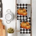thumbnail image 4 of Sm:)e Pumpkin Buffalo Plaid Fall Kitchen Dish Towels 18x26 Inch Set of 2, 4 of 6
