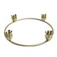 thumbnail image 2 of Candelabro cónico redondo para decoración de mesa, centros de mesa de comedor decorativos con 4 ramas para recepción de boda, duradero Dorado, 2 of 9