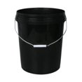 thumbnail image 1 of Cubo multiusos para almacenar pintura con asa. Cubo pintura. Contenedor almacenamiento para pintura, disolventes y recubrimientos. Uso diario. 25L Negro Sin Tapa, 1 of 8