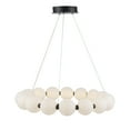 thumbnail image 2 of Trans Globe Lighting MDN-1591 AG Nightingale 26" Wide Led Ring Chandelier - Gold, 2 of 7
