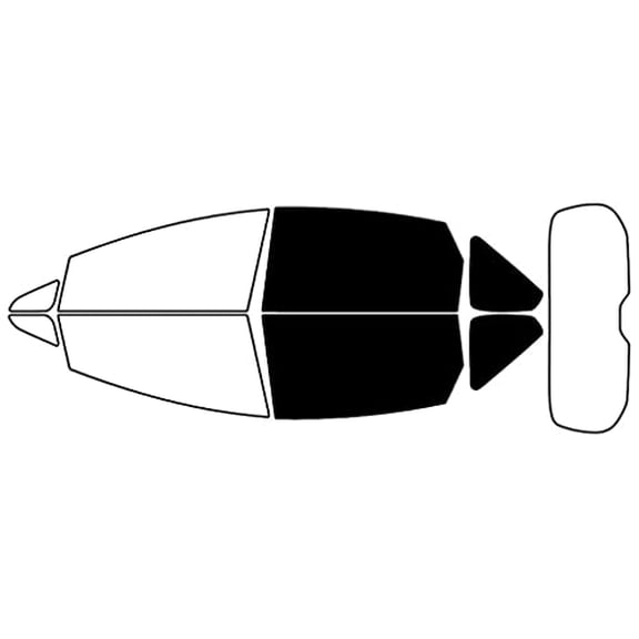 Avery Dennison NR Nano Ceramic IR Window Tint Kit Compatible with Toyota Prius 2012-2019 (C) - Back