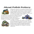 thumbnail image 4 of Polish Pottery 10¼-inch Lunch Plate (Blissful Daisy Theme) Hand Painted in Boleslawiec, Poland + Certificate of Authenticity, 4 of 6