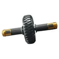 thumbnail image 2 of Portable Ab Wheel Workout Abdomen Exerciser Roller Single Wheeled Roller Ab Home Gym Trainer Black, 2 of 9