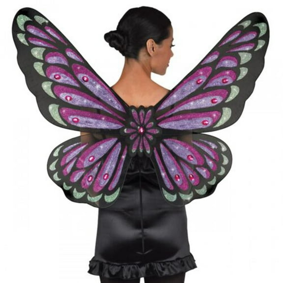 AMSCAN Gothic Jewel Butterfly Wings Halloween Costume Accessories for Adults, One Size