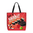 thumbnail image 1 of Balery Sushi Bolsa de Mano para Mujeres con Cremallera, Bolsa de Gimnasio con Compartimentos, Bolsa para Laptop, Bolsa para Trabajo, 1 of 7