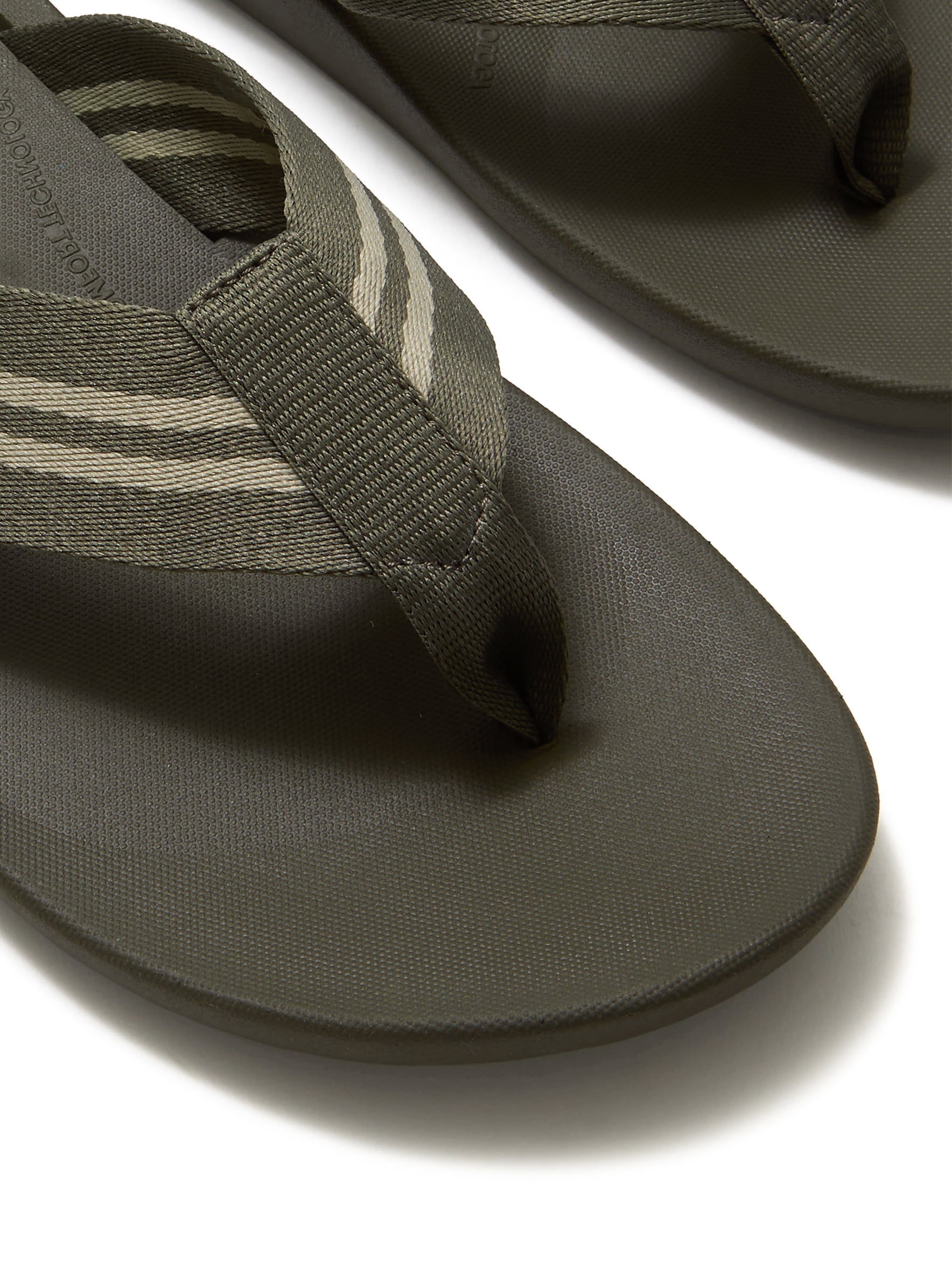 Fitflop Men's Iqushion Two-Stripe Webbing Flip-Flops