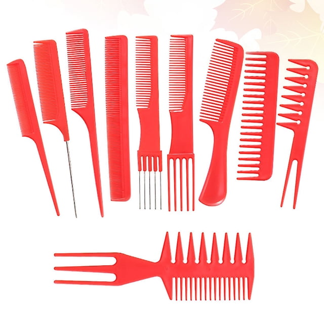WEAVILUX 20Ud Peine Para Uso Diario Rojo Con Ergonómico Y Material Plástico Resistente