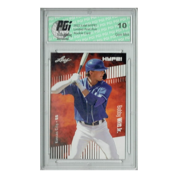 Bobby Witt Jr. 2022 Leaf HYPE! #66 Only 5000 Made! Rookie Card PGI 10