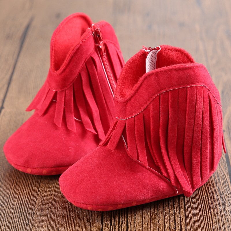 infant red boots