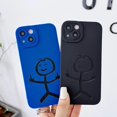 thumbnail image 5 of Compatible with iPhone 13 Case, Cartoon Aesthetic Pattern Soft Silicone Shockproof Full Camera Lens Cute Case for iPhone 13 6.1" for Women Girl Black, 5 of 7