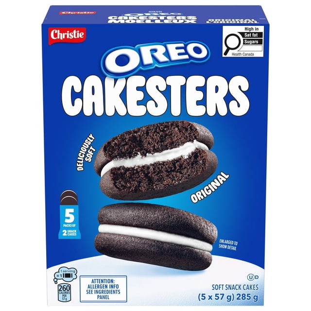OREO Cakesters Soft Snack Cakes, Snack Packs 5x57g