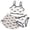 White, variant on Girl's 3 Piece Bikini Bathing Suit Printed Sport Swimsuits with Shorts Sets Teen Girl's Swimwear Girls Swimsuit Set(White,10Y)