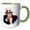 Green/White, variant on 3drose, Uncle Sam Pointing Finger Vector White Background, 11oz Two-tone Green Mug