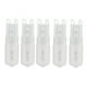 thumbnail image 1 of Bombilla LED G9 de 5 piezas, brillo regulable, alta reproducción cromática, carcasa blanca, 22 LED, para iluminación de paisaje, CA 220 V., 1 of 14